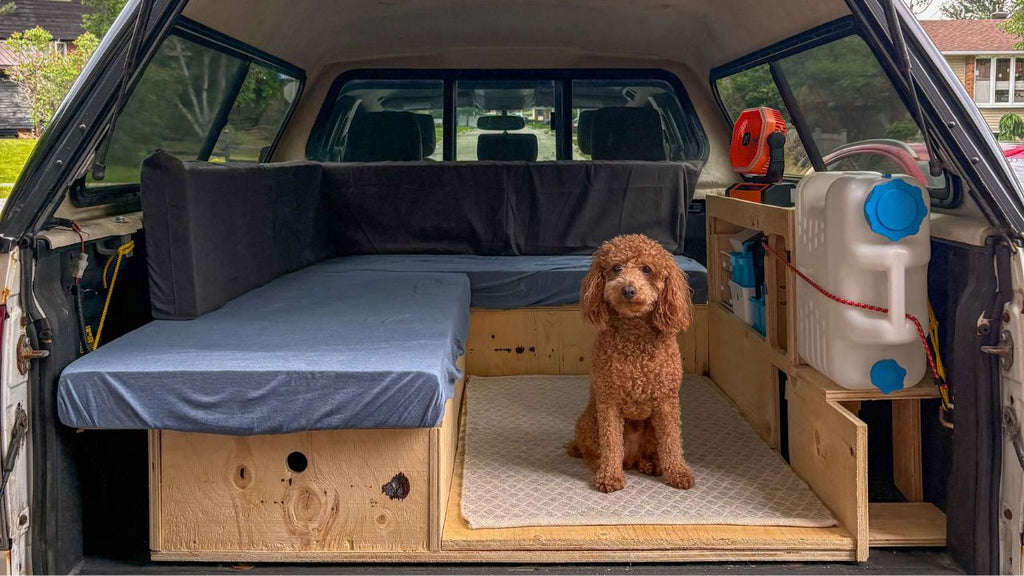 DIY Truck Camper Build with Sectional Couch and Full Sized Bed